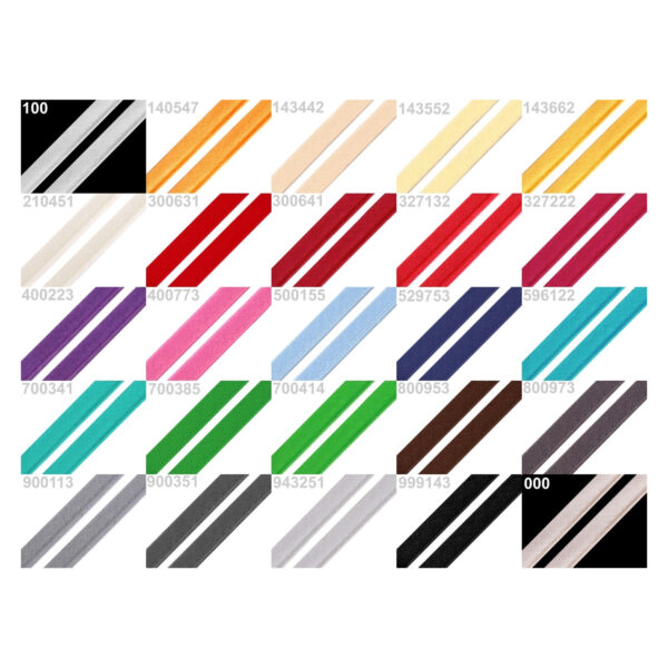 0.58EUR/m - 5m Paspelband, Biesenband - Baumwolle - 12 mm - dunkle Farben