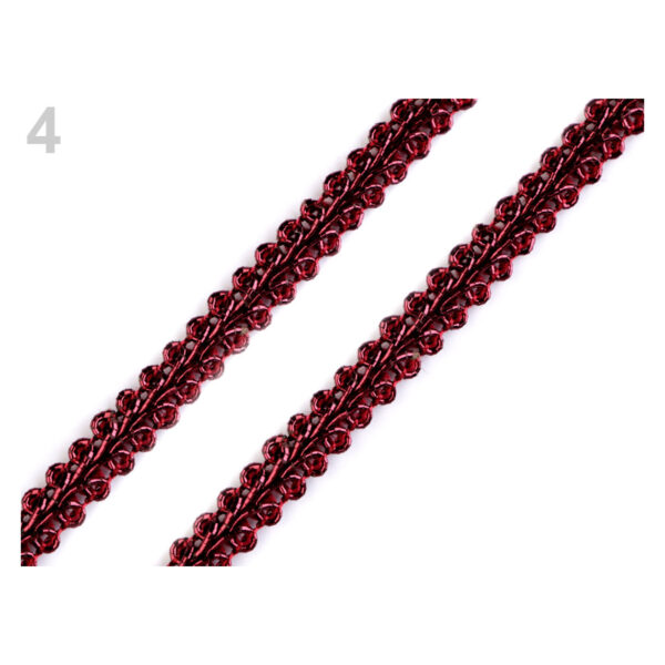 1m  leonische  Borte - verschiedene Farben - 7 mm – Bild 3