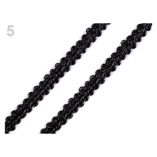 1m  leonische  Borte - verschiedene Farben - 7 mm – Bild 4