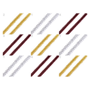 1m  leonische  Borte - verschiedene Farben - 7 mm