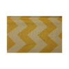 Reststück Baumwollstoff - 150 x112 cm - Patchworkstoff - Streifen - zickzack - gelb – Bild 2