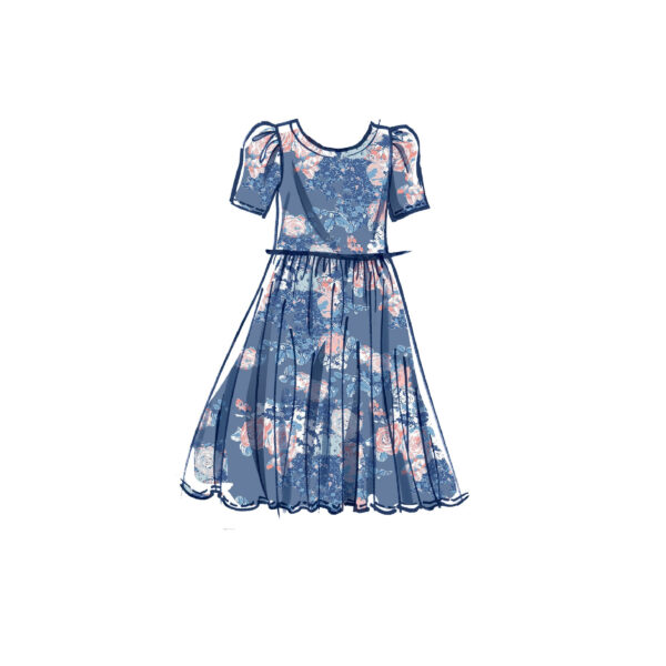 McCalls Schnittmuster M8251 - Kleid - Volants am Rock – Bild 4