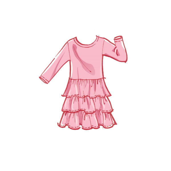 McCalls Schnittmuster M8251 - Kleid - Volants am Rock – Bild 3