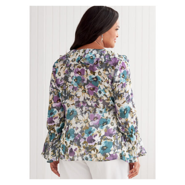Butterick Schnittmuster - B6814 - schlichte Bluse mit Volant – Bild 10