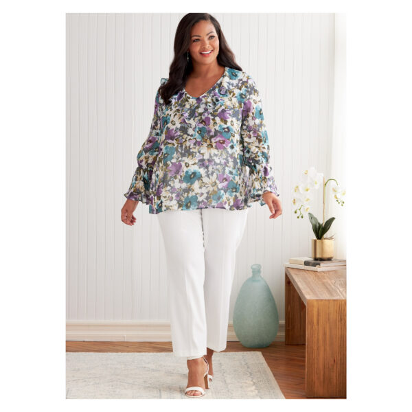 Butterick Schnittmuster - B6814 - schlichte Bluse mit Volant – Bild 7