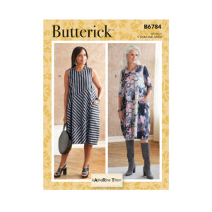 Butterick Schnittmuster - B6784 -  legeres Kleid mit Teilungsnähten
