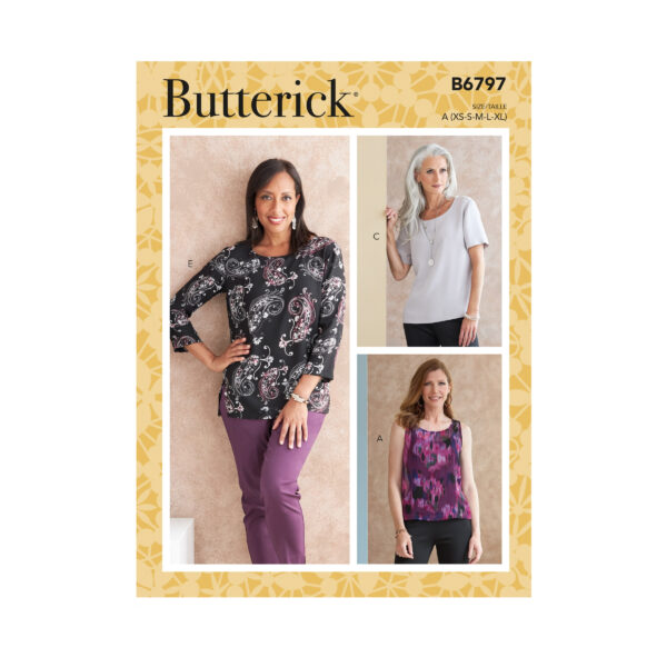 Butterick Schnittmuster - B6797 - Bluse, Damenshirt
