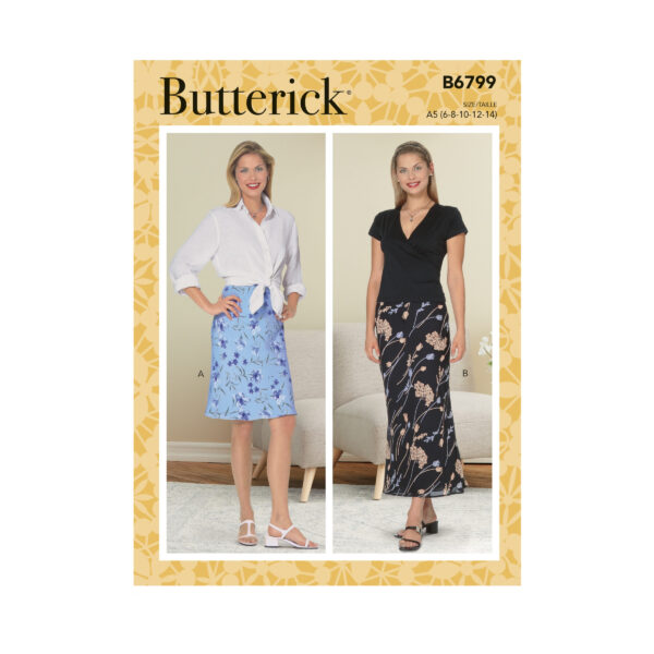 Butterick Schnittmuster - B6799 -  schmaler Damenrock