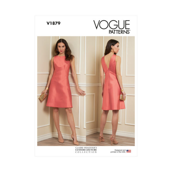 Vogue Schnittmuster V1879 - Kleid, Sommerkleid, Etuikleid