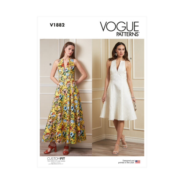 Vogue Schnittmuster V1882 - Kleid, Sommerkleid