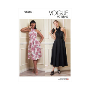 Vogue Schnittmuster V1883 - Kleid, Sommerkleid schulterfrei