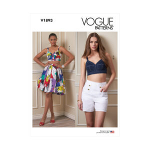 Vogue Schnittmuster V1893 - Top mit Hose oder Rock