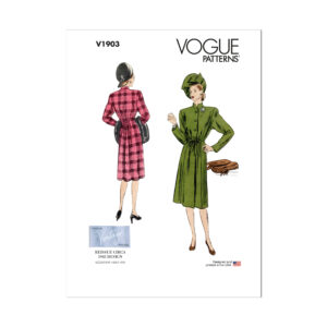 Vogue Schnittmuster - Vintage - V1903 - Mantelkleid im Stil der 40er Jahre