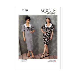 Vogue Schnittmuster - Vintage - V1905 - Etuikleid mit großem Bubikragen