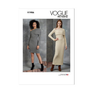 Vogue Schnittmuster - Vintage - V1906 - körperbetonendes Strickkleid