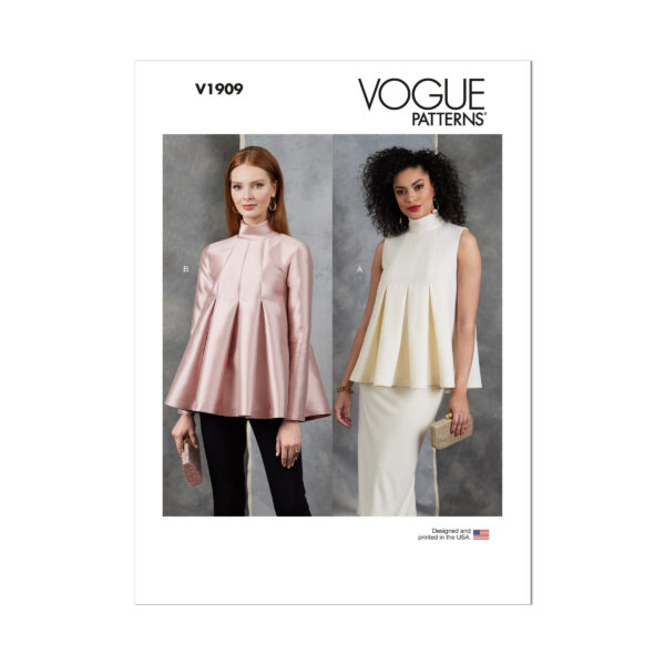 Vogue Schnittmuster V1909 - Bluse mit üppiger Weite
