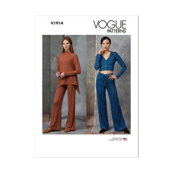 Vogue Schnittmuster V1914 - Damenanzug, Hausanzug, Freizeitmode