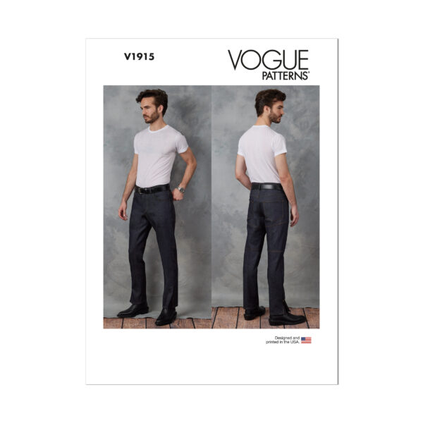Vogue Schnittmuster V1915 - Herrenhose , Herrenjeans