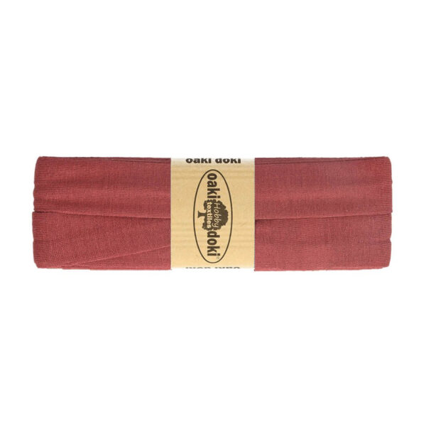 1.50EUR/ m - 3m Schrägband Jersey - 20 mm - dunkle Rottöne – Bild 2