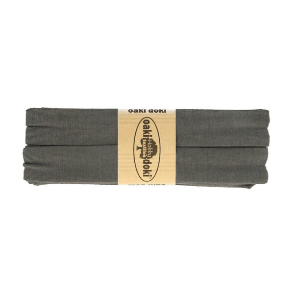 1.50EUR/ m - 3m Schrägband Jersey - 20 mm - Grautöne , Schwarz – Bild 15