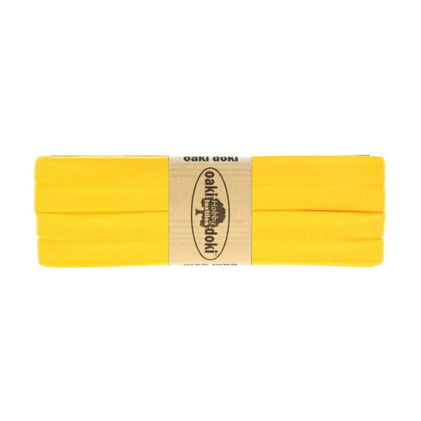 1.50EUR/ m - 3m Schrägband Jersey - 20 mm - Weiß und Gelbtöne – Bild 8