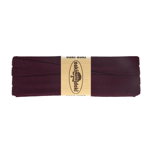 1.50EUR/ m - 3m Schrägband Jersey - 20 mm - dunkle Rottöne – Bild 4