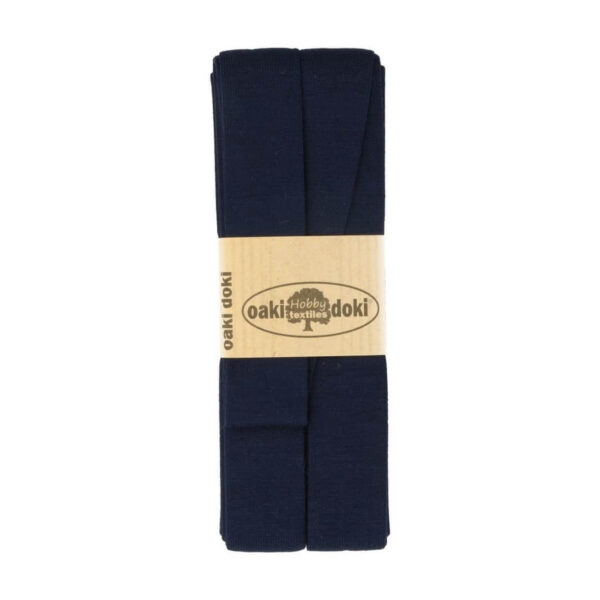 1.50EUR/ m - 3m Schrägband Jersey - 20 mm - dunkle Blautöne – Bild 3