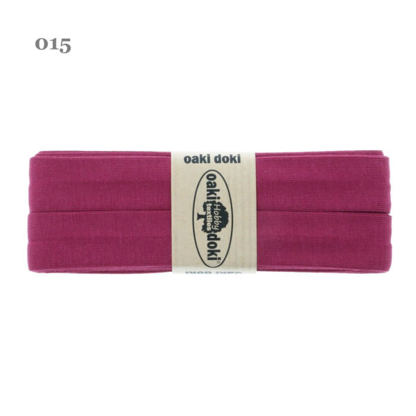 1.50EUR/ m - 3m Schrägband Jersey - 20 mm - dunkle Rottöne – Bild 7