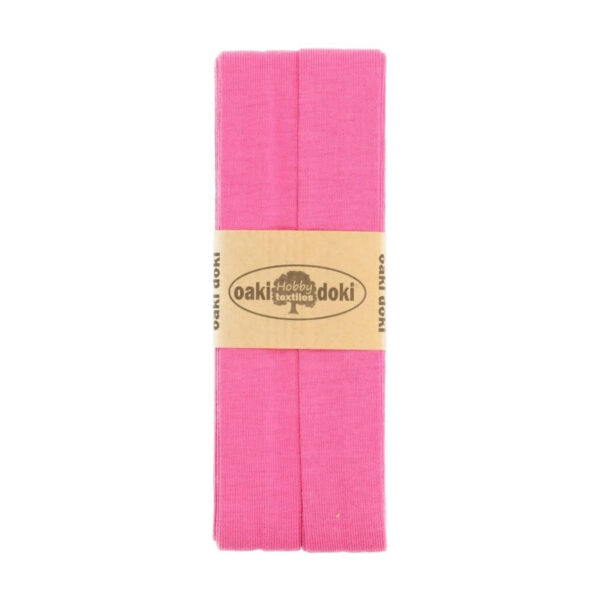 1.50EUR/ m - 3m Schrägband Jersey - 20 mm - helle Rottöne