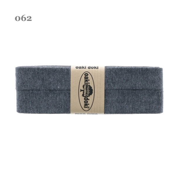 1.50EUR/ m - 3m Schrägband Jersey - 20 mm - Grautöne , Schwarz – Bild 6