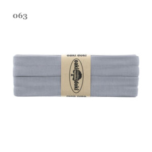 1.50EUR/ m - 3m Schrägband Jersey - 20 mm - Grautöne , Schwarz