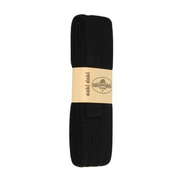 1.50EUR/ m - 3m Schrägband Jersey - 20 mm - Grautöne , Schwarz – Bild 12