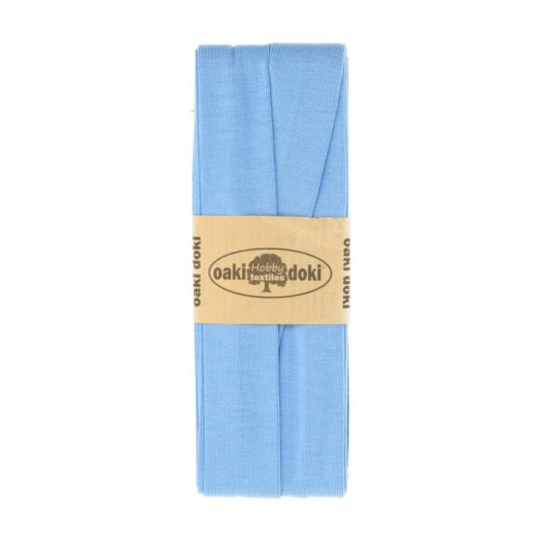 1.50EUR/ m - 3m Schrägband Jersey - 20 mm - helle Blautöne – Bild 9