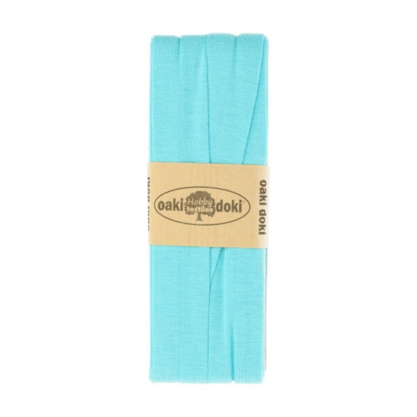 1.50EUR/ m - 3m Schrägband Jersey - 20 mm - helle Blautöne – Bild 10