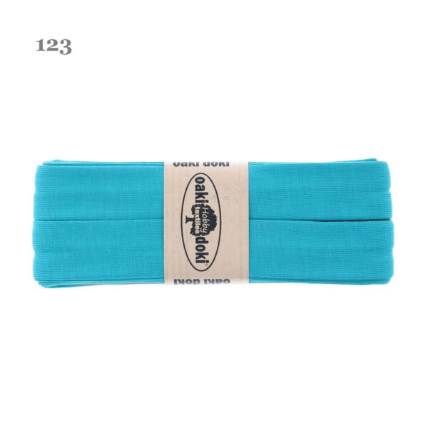 1.50EUR/ m - 3m Schrägband Jersey - 20 mm - helle Blautöne – Bild 11