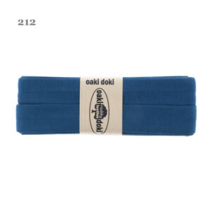 1.50EUR/ m - 3m Schrägband Jersey - 20 mm - dunkle Blautöne