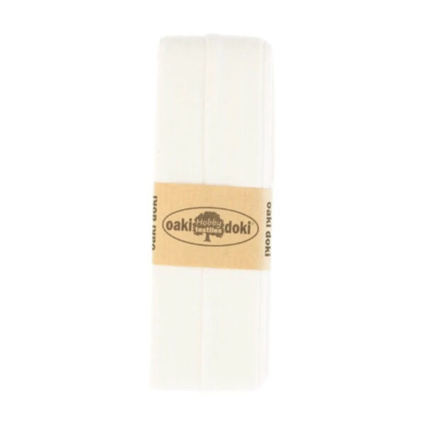 1.50EUR/ m - 3m Schrägband Jersey - 20 mm - Weiß und Gelbtöne – Bild 4