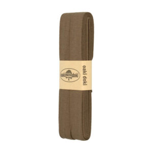 1.50EUR/ m - 3m Schrägband Jersey - 20 mm - Brauntöne