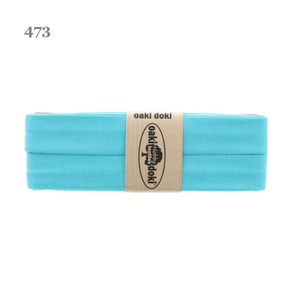 1.50EUR/ m - 3m Schrägband Jersey - 20 mm - helle Blautöne – Bild 14