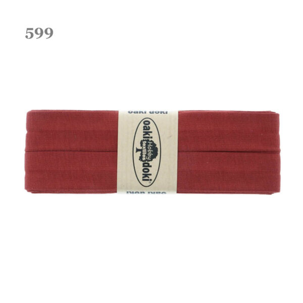 1.50EUR/ m - 3m Schrägband Jersey - 20 mm - dunkle Rottöne – Bild 8