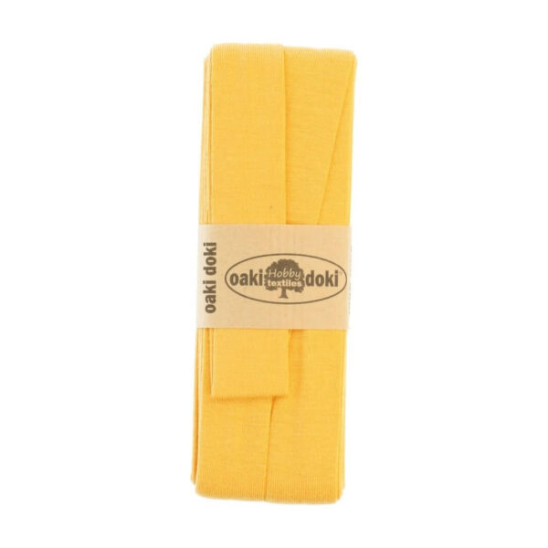 1.50EUR/ m - 3m Schrägband Jersey - 20 mm - Weiß und Gelbtöne