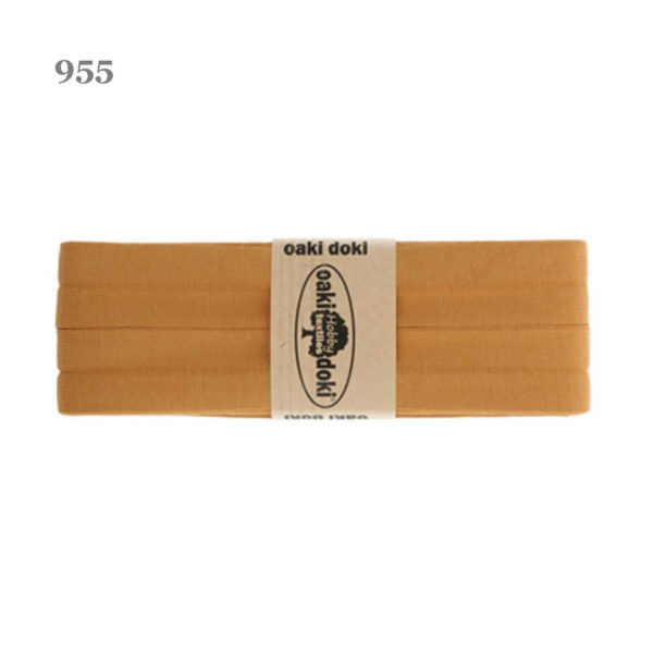 1.50EUR/ m - 3m Schrägband Jersey - 20 mm - Weiß und Gelbtöne – Bild 11