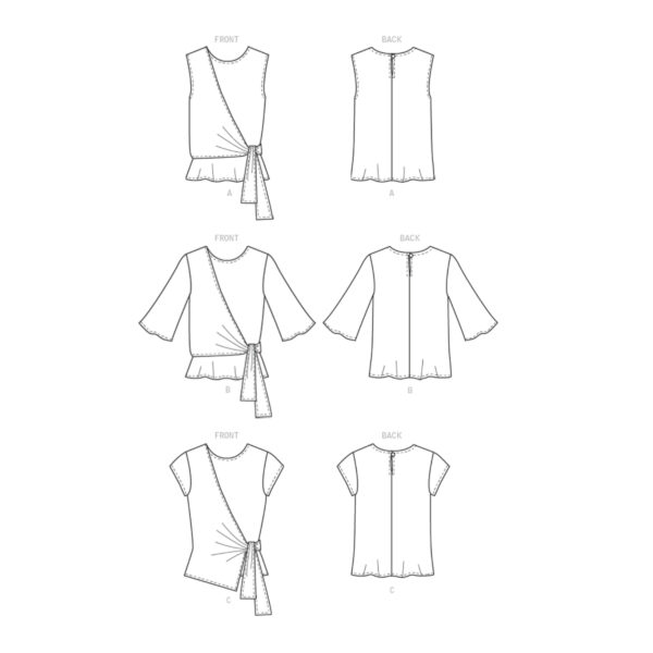 Butterick Schnittmuster - B6765 -  raffiniert gestaltete Damenbluse – Bild 11