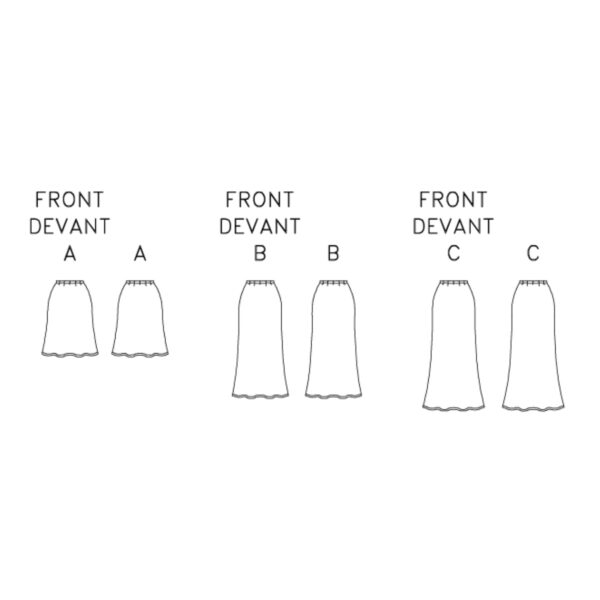 Butterick Schnittmuster - B6799 -  schmaler Damenrock – Bild 6