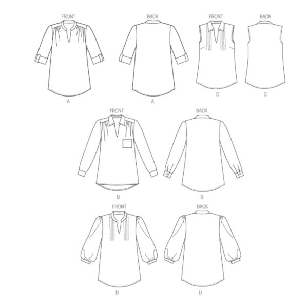 Butterick Schnittmuster - B6801 - schlichte Sommerbluse – Bild 8