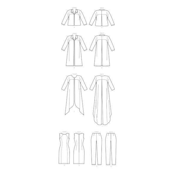 Butterick Schnittmuster - B6802 -  Kombination für Damen – Bild 10