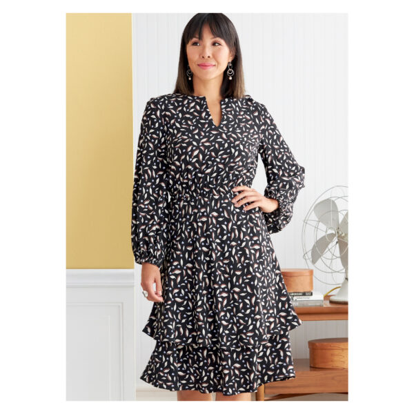 Butterick Schnittmuster - B6806 - schlichte Kleid ohne Kragen – Bild 3
