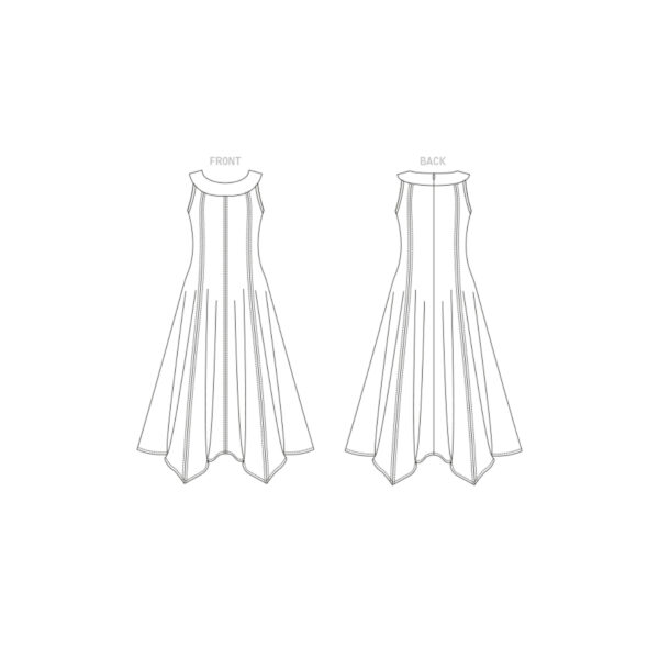 Vogue Schnittmuster V1878 - Kleid, Sommerkleid mit Zipfelsaum – Bild 5