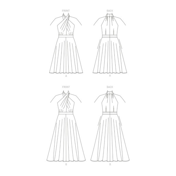 Vogue Schnittmuster V1883 - Kleid, Sommerkleid schulterfrei – Bild 8