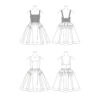 Vogue Schnittmuster V1884 - Kleid, Sommerkleid mit weitem Rock – Bild 9